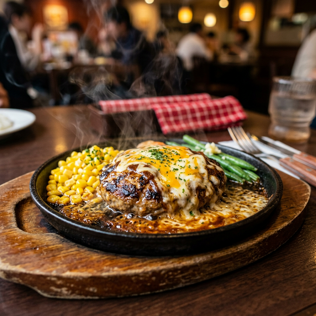 鉄板ハンバーグ